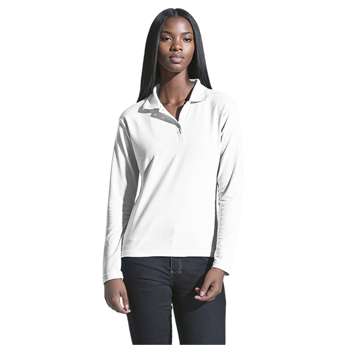 Barron 175g Pique Knit Long Sleeve Golfer Ladies